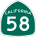 Image of SR-58 road sign