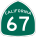Image of SR-67 road sign