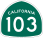 Image of SR-103 road sign