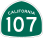 Image of SR-107 road sign