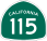 Image of SR-115 road sign