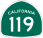 Image of SR-119 road sign