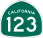 Image of SR-123 road sign