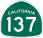Image of SR-137 road sign