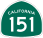 Image of SR-151 road sign