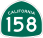 Image of SR-158 road sign
