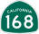 Image of SR-168 road sign