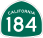 Image of SR-184 road sign