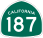 Image of SR-187 road sign