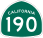 Image of SR-190 road sign
