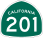 Image of SR-201 road sign