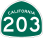 Image of SR-203 road sign
