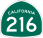 Image of SR-216 road sign