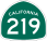 Image of SR-219 road sign