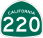 Image of SR-220 road sign