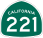 Image of SR-221 road sign