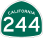 Image of SR-244 road sign