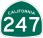 Image of SR-247 road sign