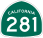 Image of SR-281 road sign