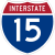 Image of I-15 road sign