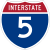 Image of I-5 road sign