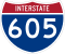 Image of I-605 road sign