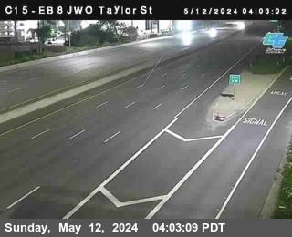Timelapse image near (C015) I-8 : Just West Of Taylor Street, San Diego 0 minutes ago
