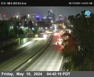 Timelapse image near (C016) I-5 : 6th Ave, San Diego 0 minutes ago