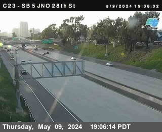 Timelapse image near (C023) SB 5 : Just North Of 28th Street, San Diego 0 minutes ago