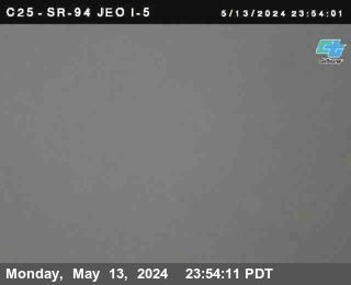 Timelapse image near (C025) SR-94 : Just East Of I-5, San Diego 0 minutes ago