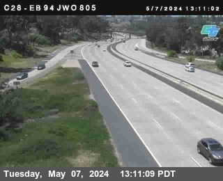 Timelapse image near (C028) SR-94 : Just West Of I-805, San Diego 0 minutes ago
