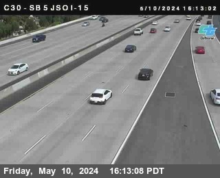 Timelapse image near (C030) SB 5: Just South Of I-15, San Diego 0 minutes ago