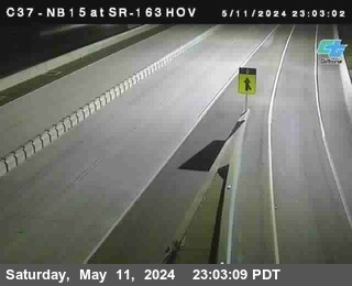 Timelapse image near (C037) NB 15 : SR-163 South End HOV, San Diego 0 minutes ago