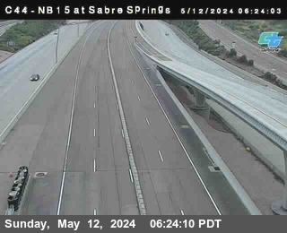 Timelapse image near (C 044) I-15 : Sabre Springs DAR, San Diego 0 minutes ago