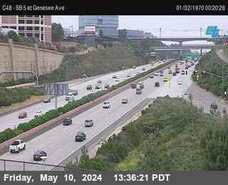 Timelapse image near (C048) I-5 : Genesee, San Diego 0 minutes ago