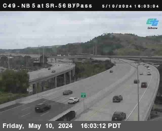 Timelapse image near (C 049) I-5 : SR-56 Bypass, San Diego 0 minutes ago