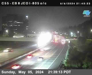 Timelapse image near (C 055) I-8 : Just East Of I-805, San Diego 0 minutes ago