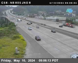 Timelapse image near (C058) I-805 : Just North Of I-8, San Diego 0 minutes ago