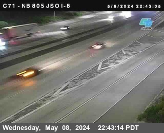 Timelapse image near (C071) I-805 : Just South of I-8, San Diego 0 minutes ago