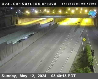 Timelapse image near (C 074) I-15 : El Cajon Boulevard, San Diego 0 minutes ago