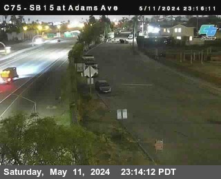 Timelapse image near (C 075) I-15 : Adams Avenue, San Diego 0 minutes ago