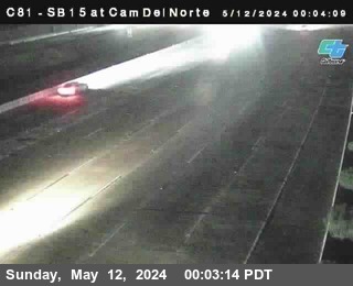 Timelapse image near (C081) I-15 : Camino Del Norte, San Diego 0 minutes ago