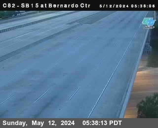 Timelapse image near (C082) SB 15 : Bernardo Center Drive, San Diego 0 minutes ago