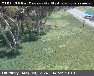 Timelapse image near (C 102) I-5 : Oceanside Boulevard, Oceanside 0 minutes ago