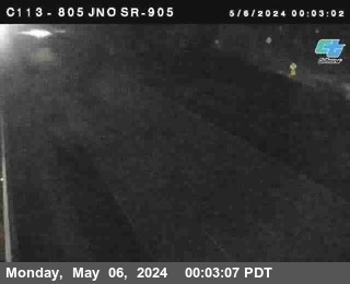 Timelapse image near (C113) I-805 : Just North Of SR-905, San Diego 0 minutes ago