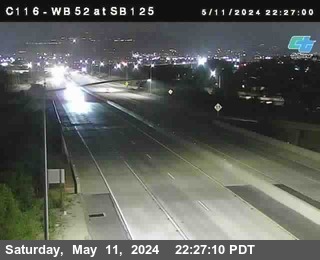 Timelapse image near (C116) SR-52 : Just East Of SR-125, Santee 0 minutes ago