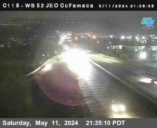 Timelapse image near (C 118) SR-52 : Just East Of Cuyamaca Street, Santee 0 minutes ago