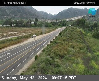 Timelapse image near (C178) WB 76: Old 395 Hwy, Fallbrook 0 minutes ago