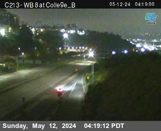 Timelapse image near (C213) WB 8 : College T, San Diego 0 minutes ago