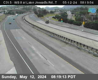 Timelapse image near (C315) I-8 :Lake Jennings T, El Cajon 0 minutes ago